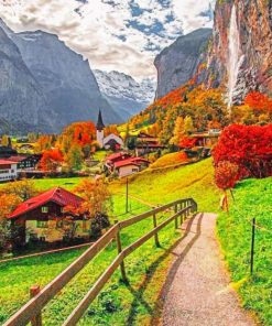 Switzerland Nature paint By Numbers