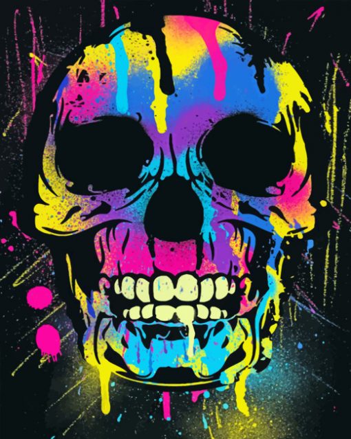 Aesthetic Skull paint By Numbers