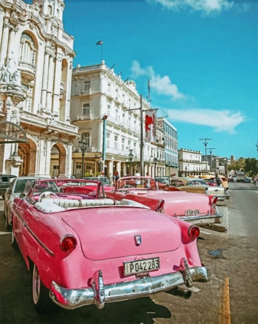 Aesthetic Pink Car paint By Numbers