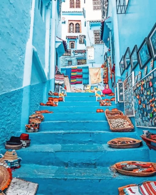Blue City paint by Numbers