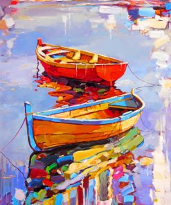 Boats Abstract paint by Numbers