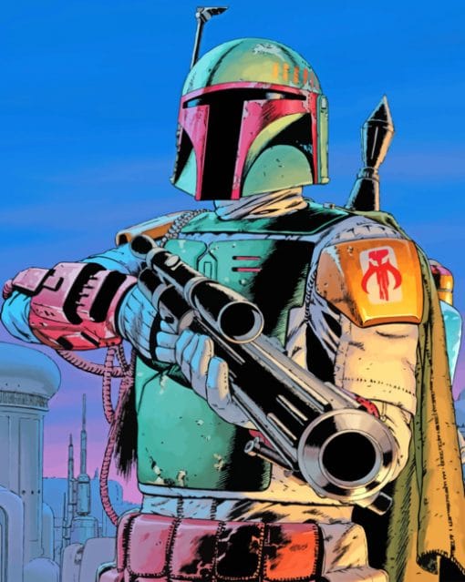 Boba Fett paint by numbers