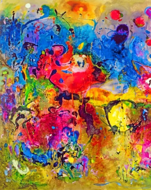 Colorful Abstract paint By Numbers