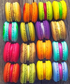 Colorful Macaroons paint By Numbers