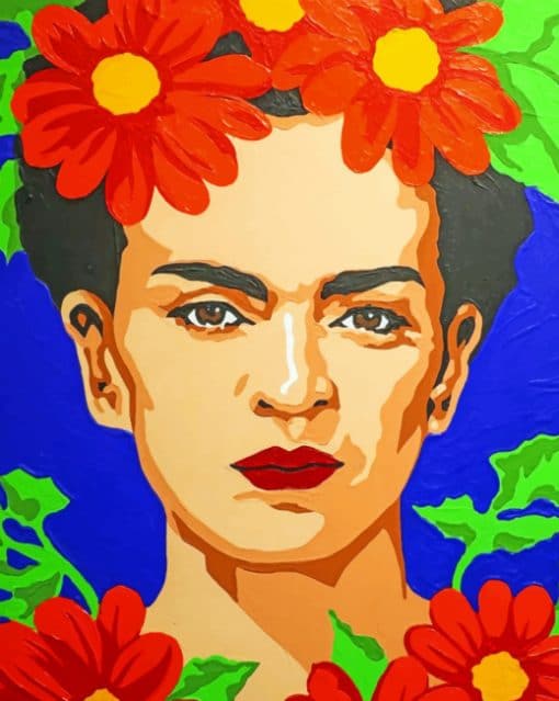 Floral Frida Kahlo paint By numbers