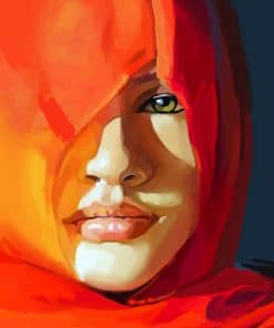 Hijabi Girl paint By Numbers