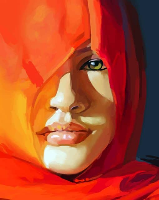 Hijabi Girl paint By Numbers