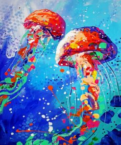 Jellyfish Art paint By Numbers