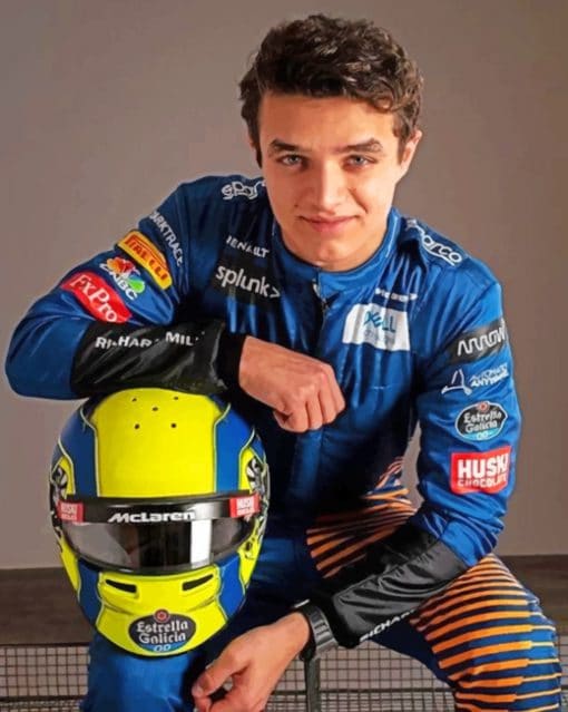 Lando Norris paint by Numbers