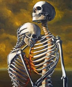 Love Skeletons paint By Numbers