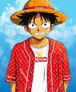 Luffy One Piece paint By Numbers