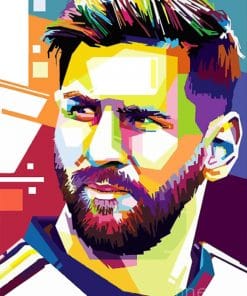 Messi Pop Art paint By Numbers