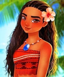 Moana paint by numbers