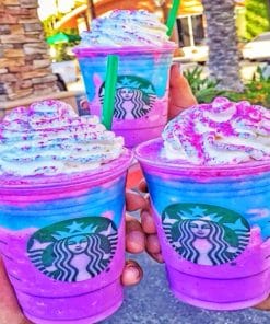 Multicolor Starbucks paint By Numbers