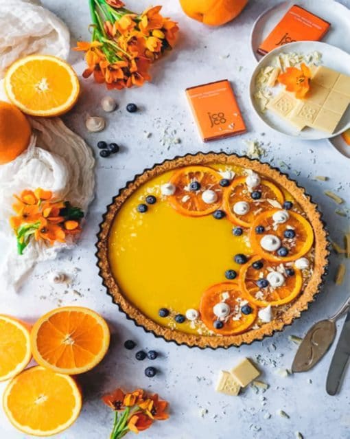 Orange Tart paint By Numbers