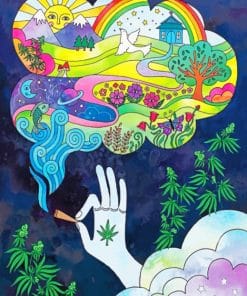 Psychedelic Stoned Art paint By Numbers