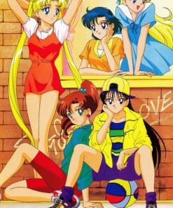 Sailor Moon Group Mars paint By Numbers