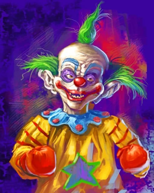 Scary Clown Paint By Numbers