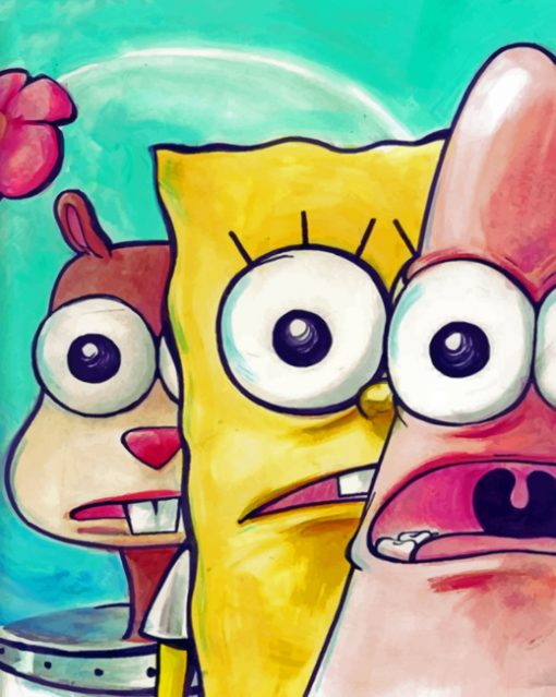 Spongebob paint By Numbers