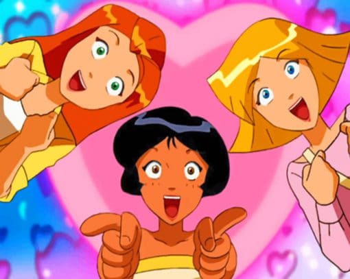 Totally Spies Girls paint by numbers