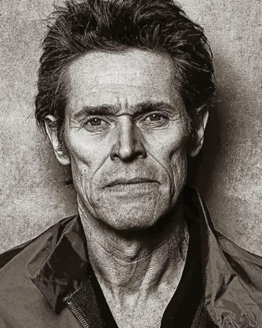 Willem Dafoe Portrait paint By Numbers