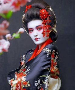 Geisha Woman paint by numbers