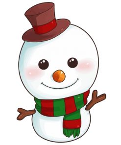 snowman-cute-christmas-paint-by-numbers