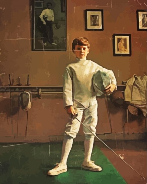 vintage-fencer--boy-paint-by-numbers