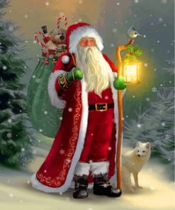 Christmas Santa Claus paint by numbers