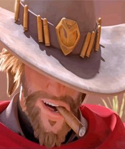 McCree Overwatch paint by numbers