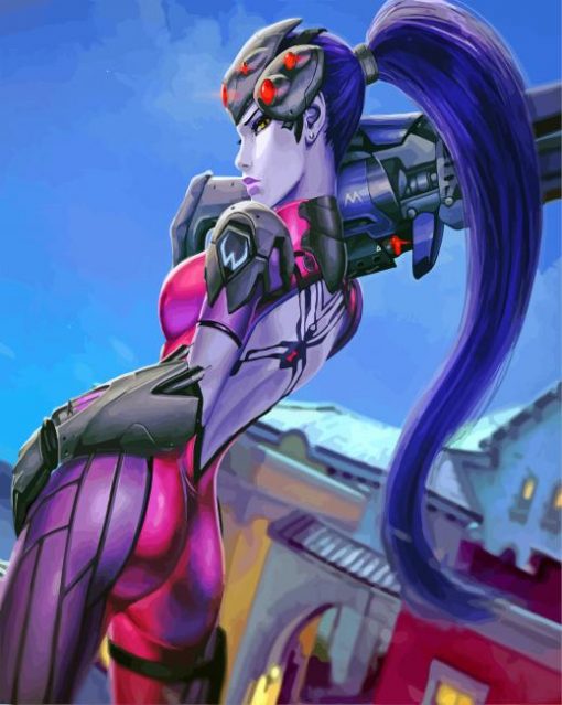 Widowmaker Overwatch Art paint by numbers