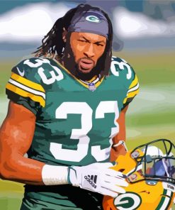 Aaron-Jones-green-bay-paackers-paint-by-numbers