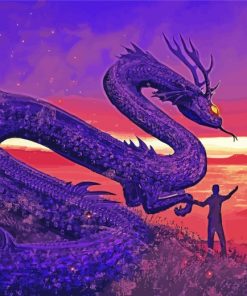 Aesthetic Fantasy Dragon Paint by numbers