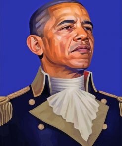 Barack Obama paint by numbers