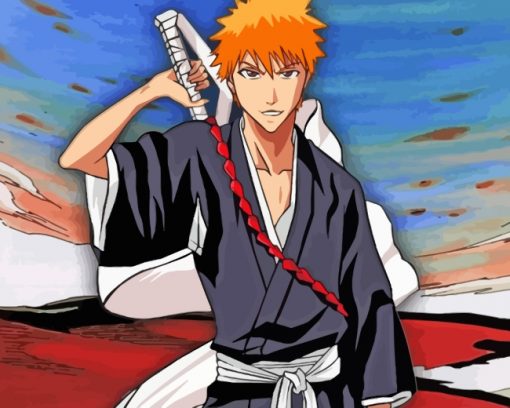 Bleach Ichigo paint by numbers