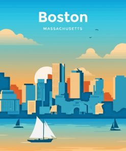 Boston Massachusetts paint by numbers