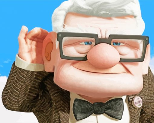 Carl Fredricksen Up paint by numbers