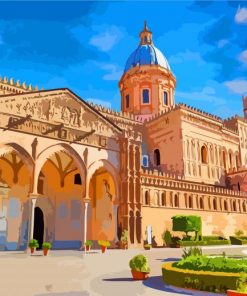 Cattedrale di Palermo Italy Europe paint by numbers