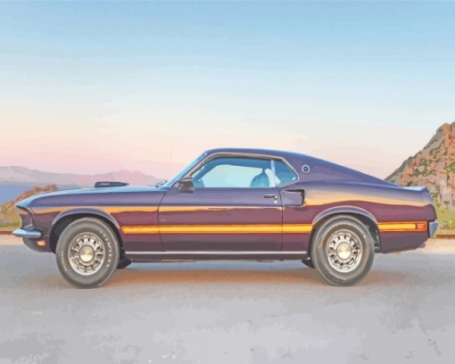 Classic Ford Mustang paint by numbers