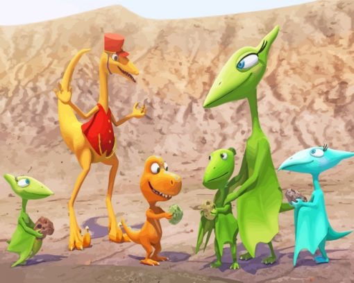 Dinosaur Train Animation paint by numbers