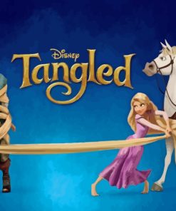 Disney Tangled Animation paint by numbers