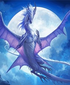 Dragon Moonlight paint by numbers