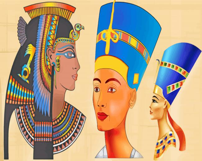 Female Pharaon Ancient paint by numbers