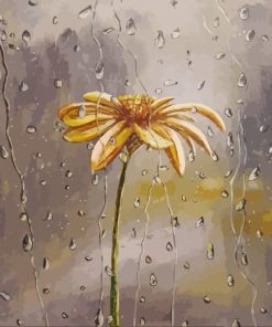 Flower In Rain paint by numbers