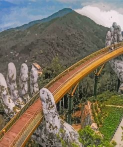 Golden Bridge Vietnam paint by numbers