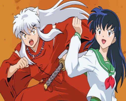 Inuyasha Manga Serie paint by numbers