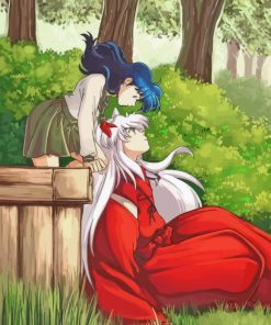 Inuyasha And Kagome paint by numbers