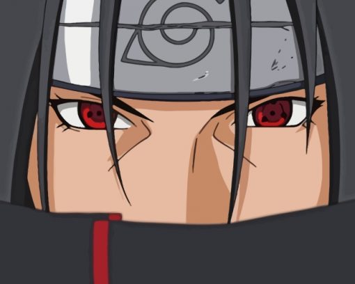 Itachi Uchiha Eyes Paint by numbers