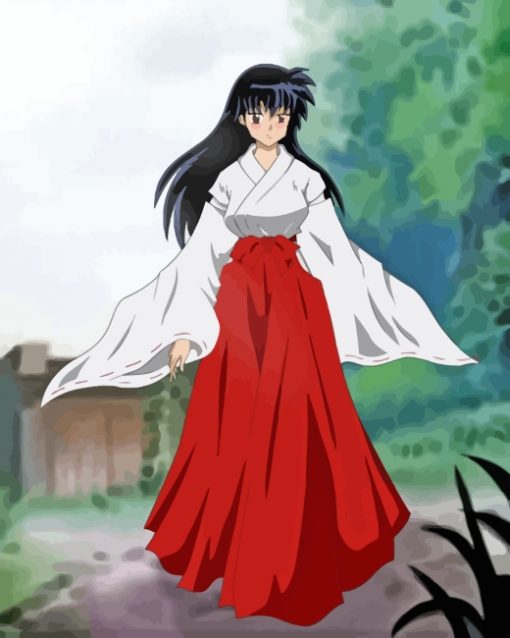 Kikyo Inuyasha Anime Paint by numbers