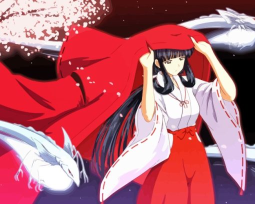 Kikyo Inuyasha Paint by numbers